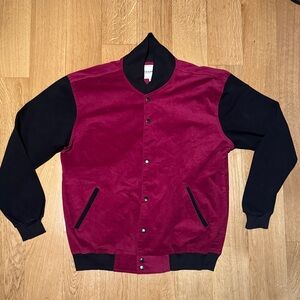 Youths in Balaclava Bomber Varsity Jacket